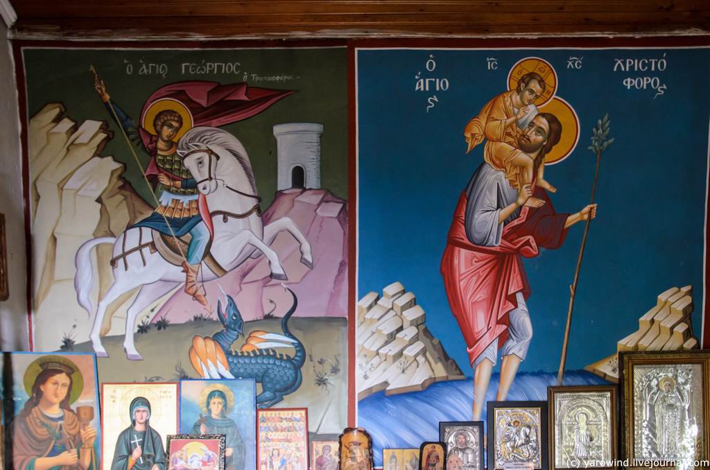 Церковь Параскевы Пятницы, Платамонас (Центральная Македония, Греция). интерьер и убранство