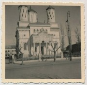 Собор Харалампия, Фото 1941 г. с аукциона e-bay.de<br>, Турну-Мэгуреле, Телеорман, Румыния