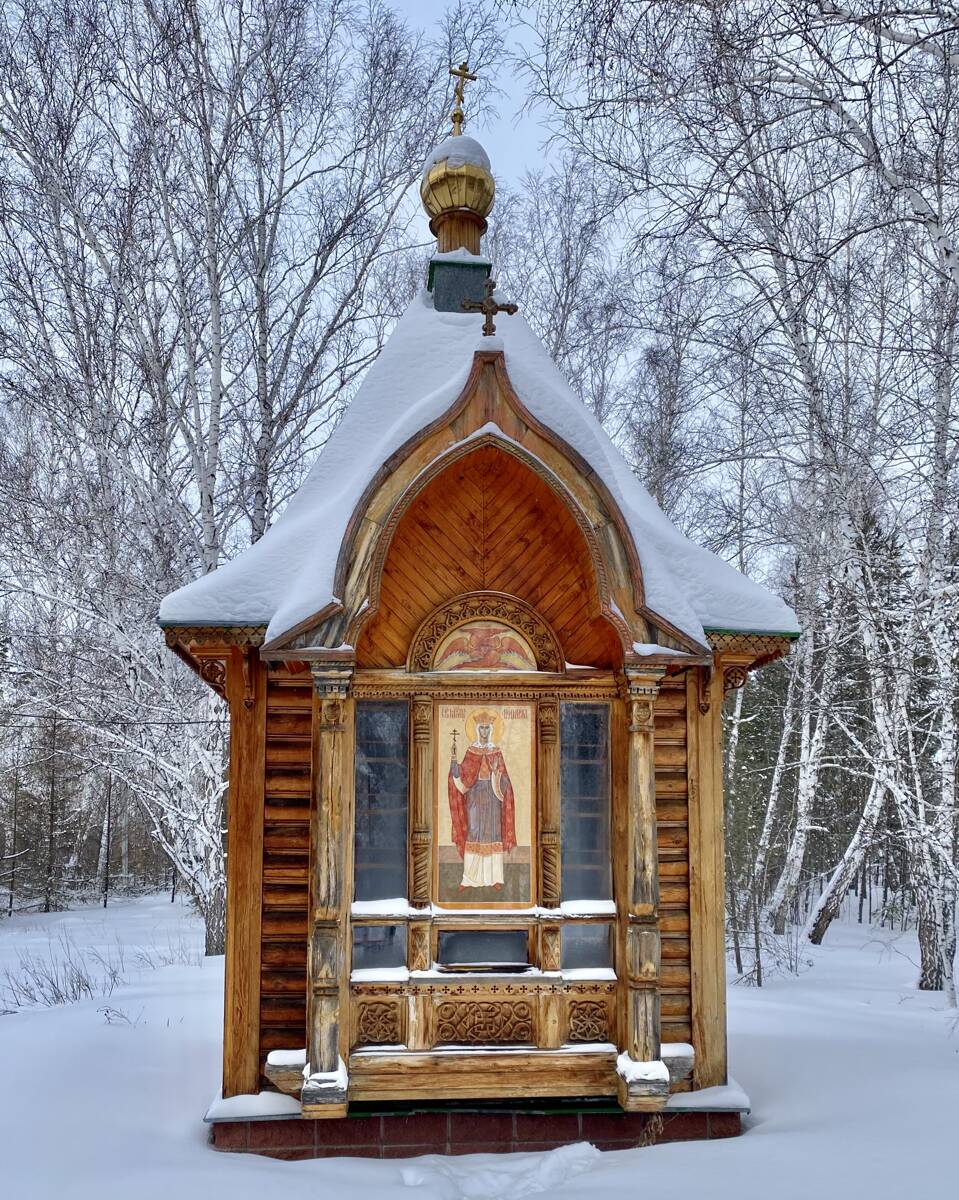 Ачаирский монастырь. Часовня Людмилы Чешской, Набережный (Омский район, Омская область). фасады, Восточный фасад