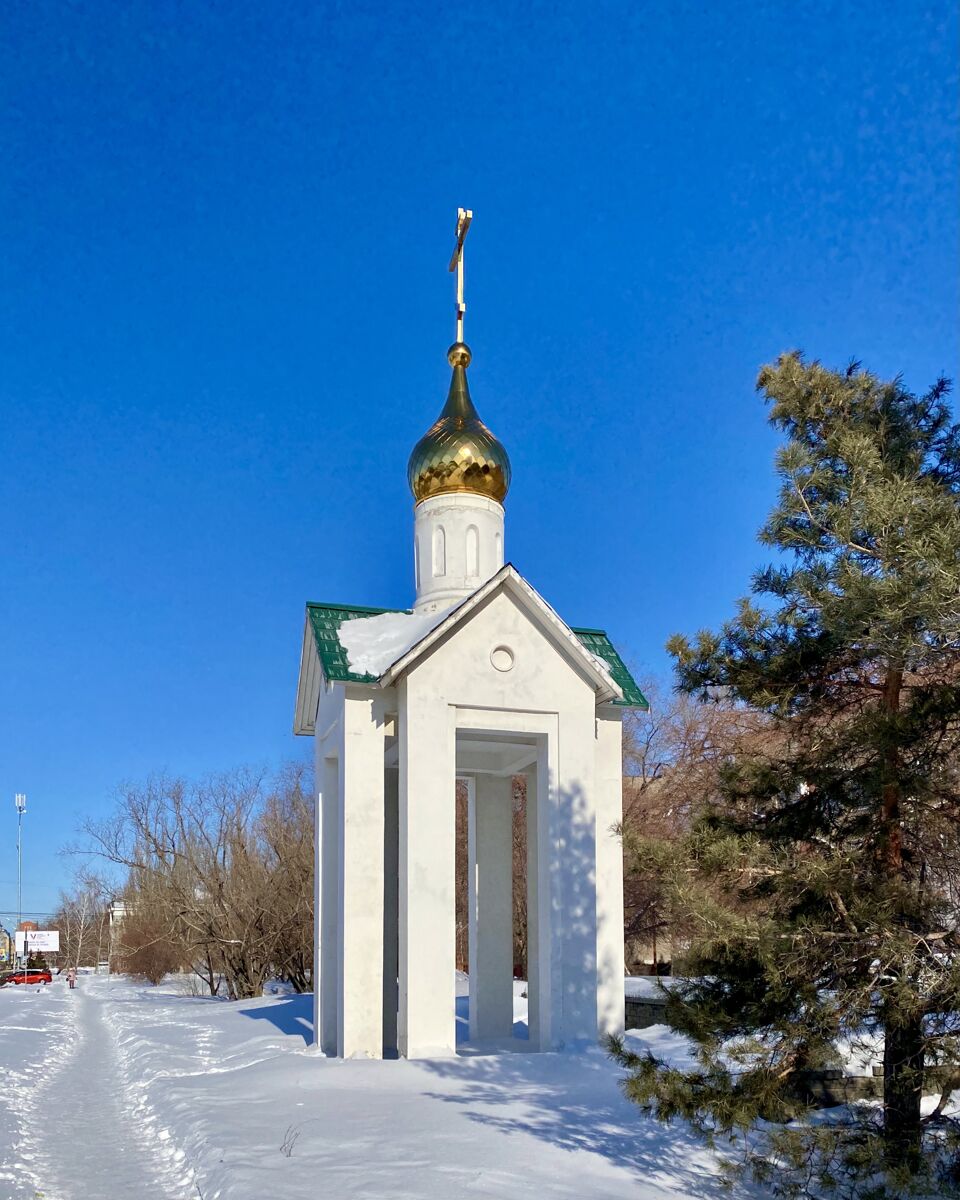 Часовня на месте бывшего Казачьего кладбища, Омск (Омск, город, Омская область). фасады, Вид с юга
