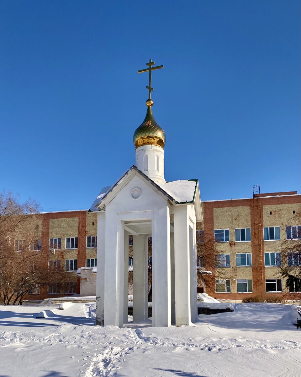 Часовня на месте бывшего Казачьего кладбища, Омск (Омск, город, Омская область). фасады, Вид с ул. Куйбышева