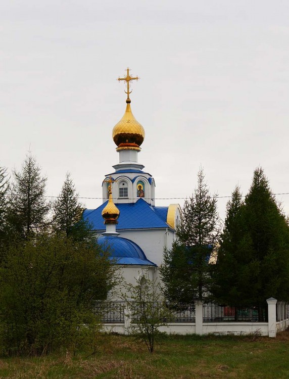Барабинск. Церковь Георгия Победоносца на кладбище. фасады, Вид с востока