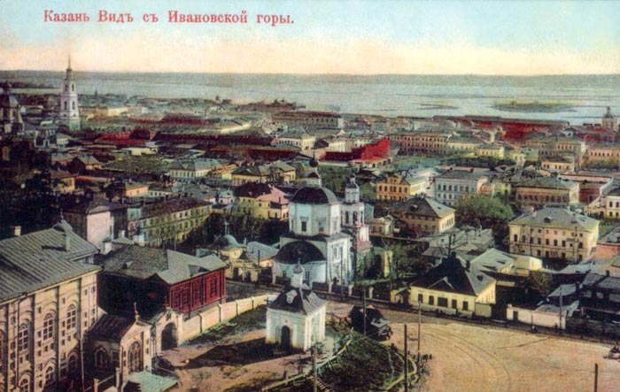 Храмовый комплекс Николо-Ляпуновского прихода, Вахитовский район (Казань, город, Республика Татарстан). архивная фотография, Фото нач. 1900-х гг  С почтовой фотооткрытки