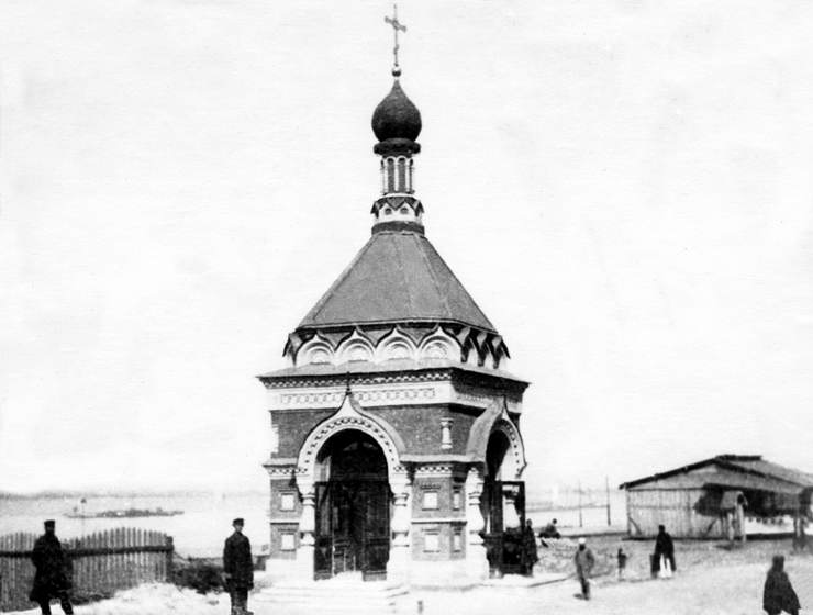 Часовня Алексия, митрополита Московского (старая), Самара (Самара, город, Самарская область). архивная фотография, Фото приблизительно 1890 года из частной коллекции