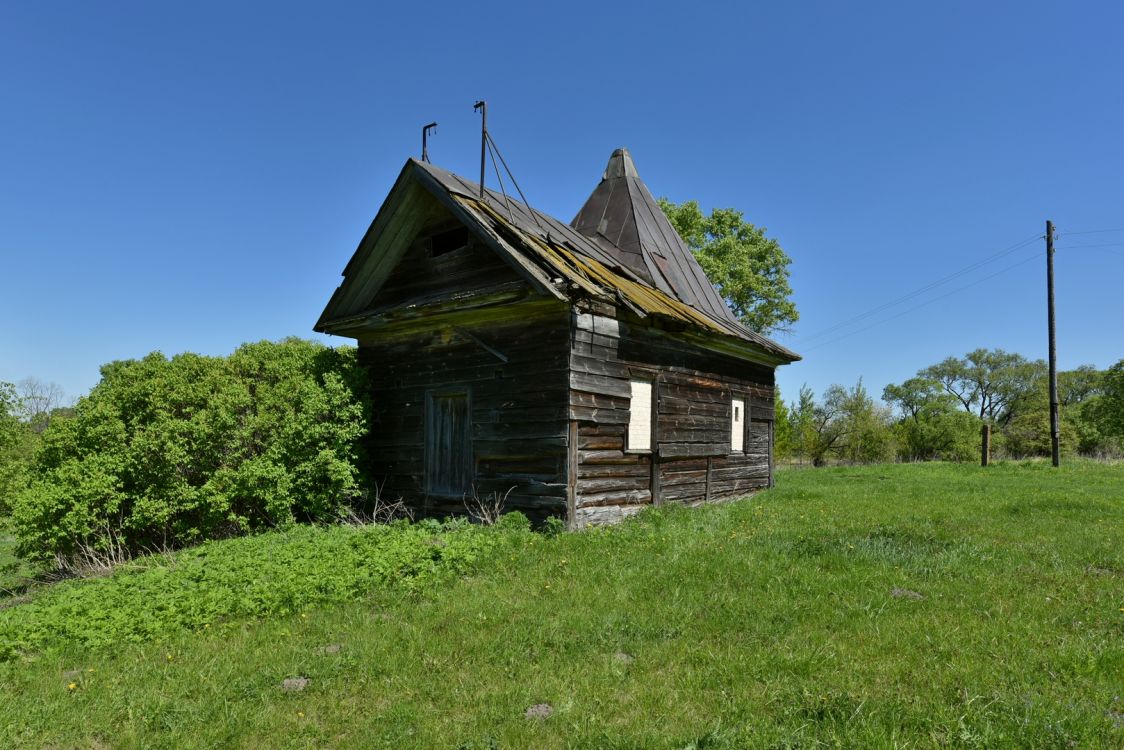 Часовня Иоанна Богослова, Климово (Старицкий район, Тверская область). фасады, Вид с юго-запада
