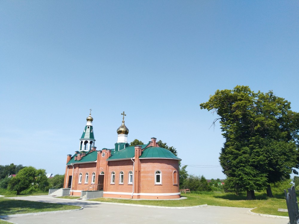 Церковь Вознесения Господня (новая), Затишье (Рязанский район, Рязанская область). общий вид в ландшафте