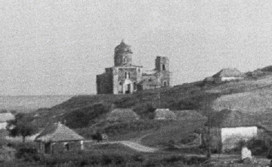 Лучки. Церковь Богоявления Господня (старая). архивная фотография, Единственное имеющееся фото храма. Фото 1943 г. с аукциона e-bay.de