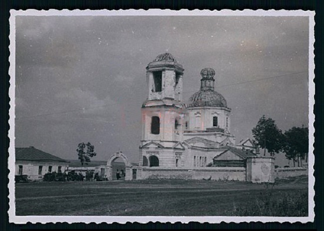 Церковь Николая Чудотворца, Нагорное (Тербунский район, Липецкая область). архивная фотография, Фото 1942 г. с аукциона e-bay.de