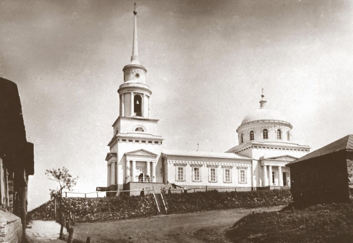 Церковь Спаса Преображения, Епифань (Кимовский район, Тульская область). архивная фотография, Фото 1900-1920-х гг.