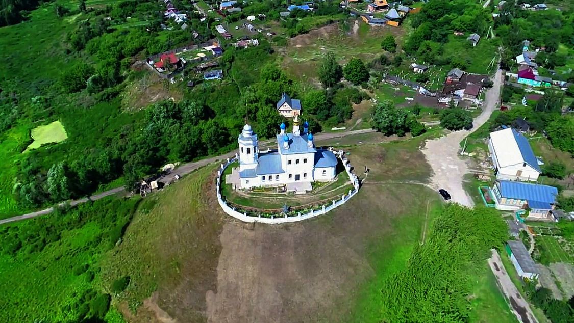 Епифань. Епифанский Успенский скит-подворье. общий вид в ландшафте