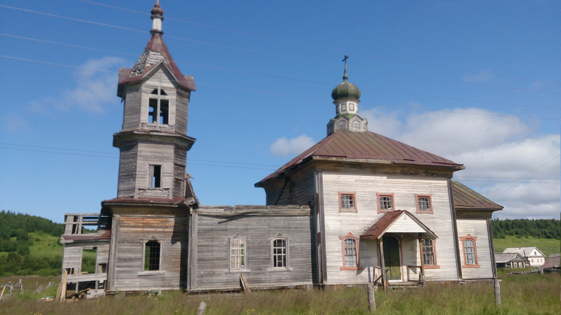 Верхняя Золотица. Церковь Рождества Пресвятой Богородицы. фасады