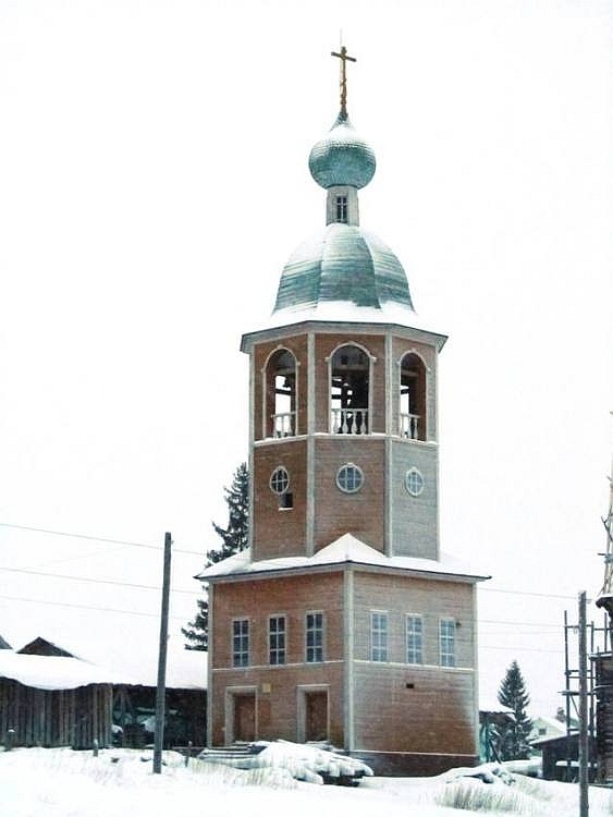 Нёнокса. Колокольня Нёнокоцкого погоста. фасады, колокольня, вид с юго-востока