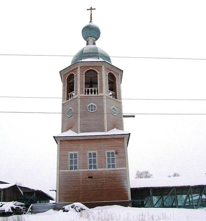 Нёнокса. Колокольня Нёнокоцкого погоста. фасады, колокольня 1834 года (восстановлена в 2000-х), восточный фасад