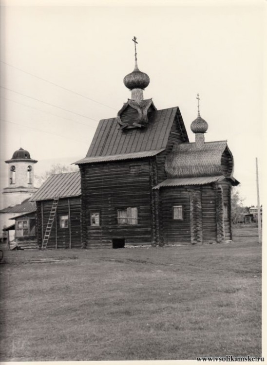 Янидор, урочище. Церковь Спаса Преображения (деревянная). архивная фотография, Старое фото
