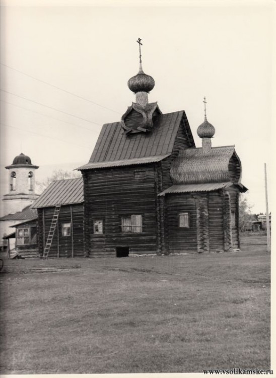 Церковь Преображения Господня (деревянная), Янидор, урочище (Чердынский район, Пермский край). архивная фотография, Старое фото