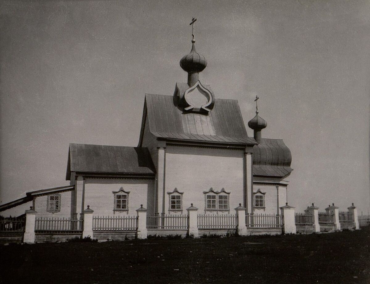 Церковь Преображения Господня (деревянная), Янидор, урочище (Чердынский район, Пермский край). архивная фотография, Фото конца XIX -начала ХХ веков из фондов Музея Академии художеств