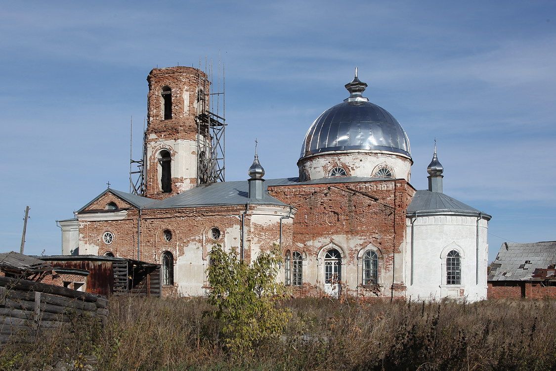 Церковь Василия Великого, Лебяжье (Далматовский район, Курганская область). фасады, Южный фасад
