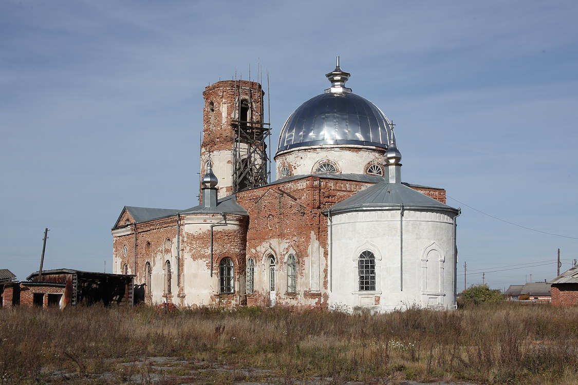 Лебяжье. Церковь Василия Великого. фасады, Вид с юго-востока