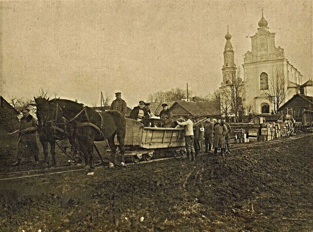 Боруны. Церковь Покрова Пресвятой Богородицы. архивная фотография, Почтовая фотооткрытка 1916 г.