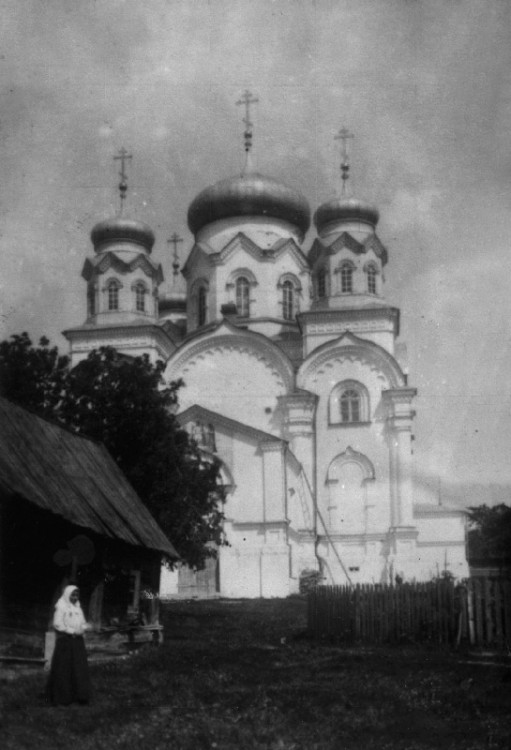 Лукоянов. Тихоновский женский монастырь. Собор Покрова Пресвятой Богородицы. архивная фотография, Частная коллекция. Фото 1910-х годов