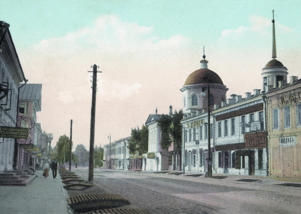 Церковь Вознесения Господня при Гостином дворе, Оренбург (Оренбург, город, Оренбургская область). архивная фотография, Открытка нач. XX в. Источник: humus.livejournal.com/3559251