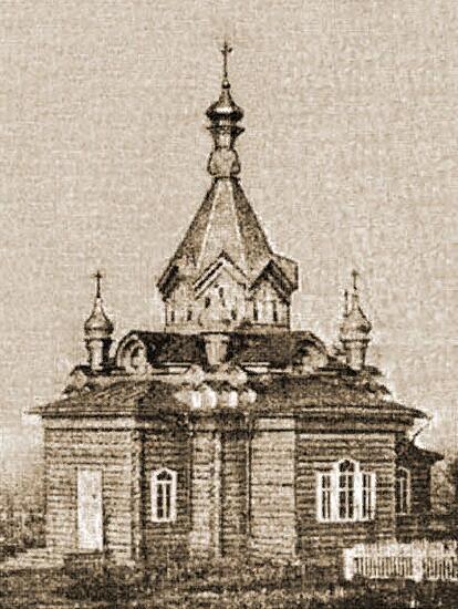 Церковь Марии Магдалины в лагере Второго кадетского корпуса, Оренбург (Оренбург, город, Оренбургская область). архивная фотография, Лагерная церковь вскоре после освящения. Источник: baklykov.info/pravoslavie/kosmo-damianovskaya-tserkov-pri-2-m-kadetskom-korpuse