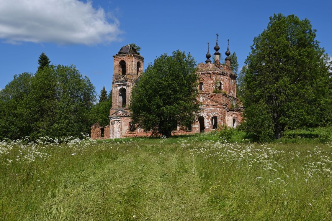 Якшино, урочище. Церковь Воскресения Христова. фасады, Вид с юга