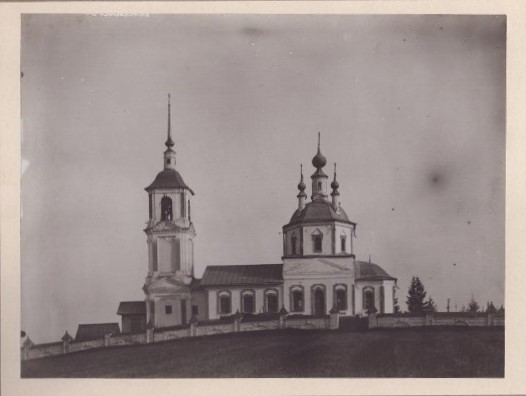 Церковь Воскресения Христова, Якшино, урочище (Солигаличский район, Костромская область). архивная фотография, Фото С.А. Орлова, 1909 г. Фонды ГИМ. Номер в ГК 51012095