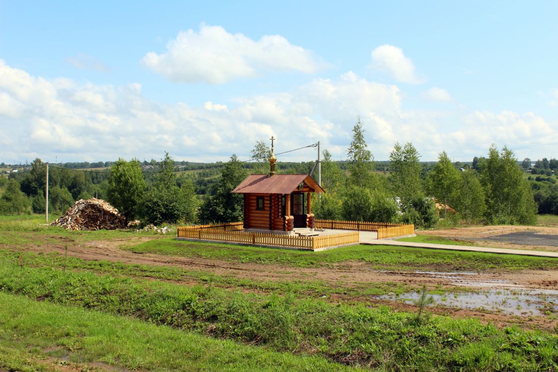 Часовня Иоанна Предтечи, Копорье (Ростовский район, Ярославская область). общий вид в ландшафте