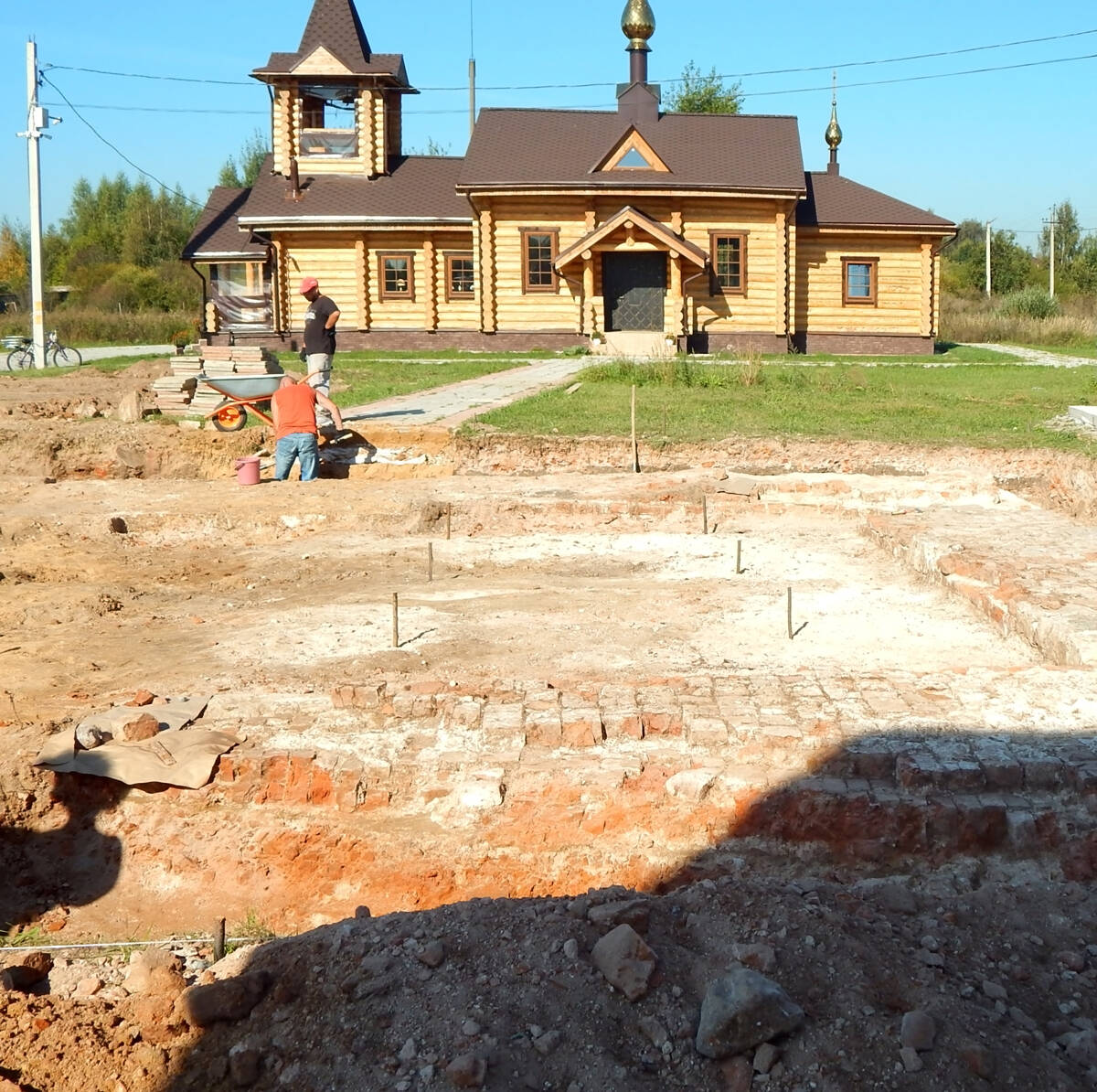 Успенский Жёлтиков мужской монастырь. Колокольня, Тверь (Тверь, город, Тверская область). дополнительная информация, Фундамент колокольни