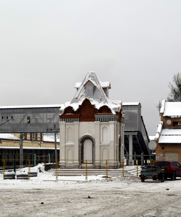 Клин. Часовня Клинской иконы Божией Матери (новая). документальные фотографии, Возведение часовни