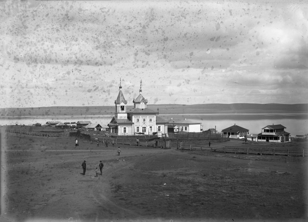 Жемчужный. Церковь Пантелеимона Целителя (старая). архивная фотография, Фото 1910 года из фондов Минусинского регионального краеведческого музея им. Н.М. Мартьянова. Автор Н.В. Фёдоров