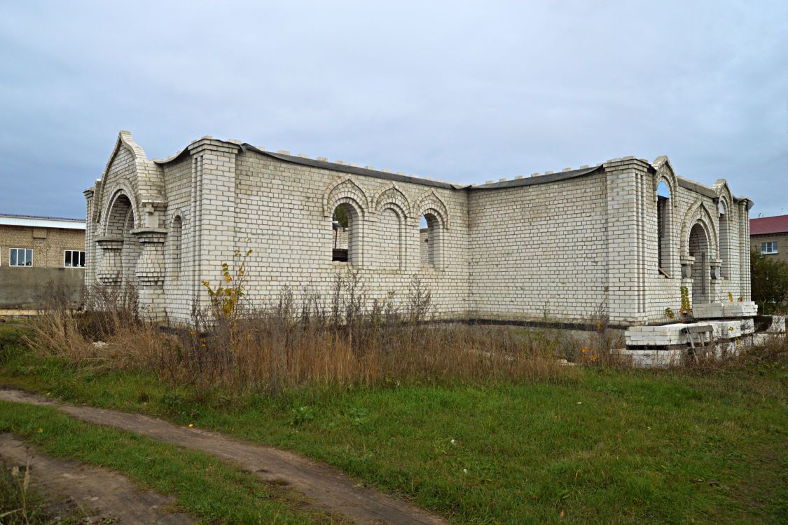 Церковь Владимира равноапостольного (строящаяся), Стрелица (Семилукский район, Воронежская область). документальные фотографии
