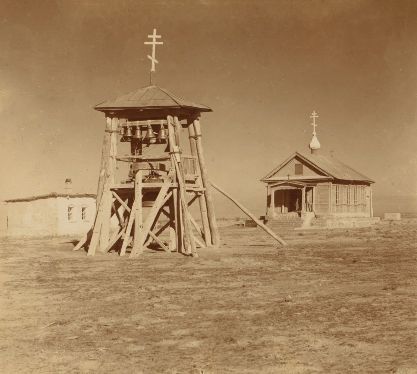 Кият (Николаевское). Церковь Николая Чудотворца. архивная фотография, Храм с колокольней (https://www.loc.gov/pictures/resource/prok.02321/)