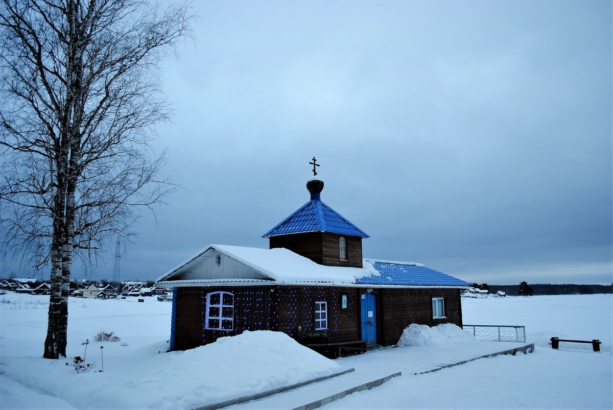 Актайский скит Верхотурского Свято-Николаевского монастыря, Привокзальный (Верхотурский район (ГО Верхотурский), Свердловская область). общий вид в ландшафте