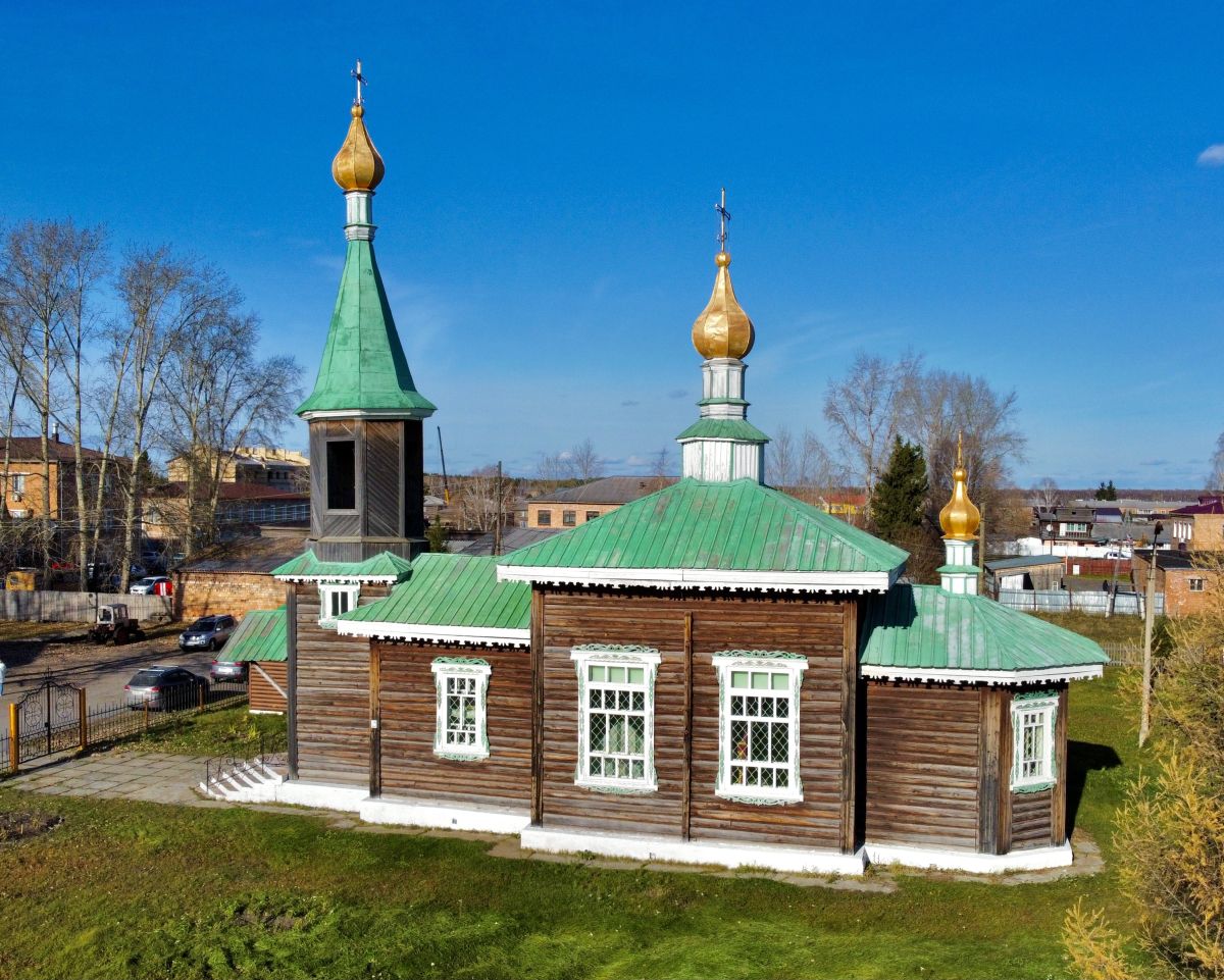 Церковь Троицы Живоначальной, Новобирилюссы (Бирилюсский район, Красноярский край). фасады, Вид с улицы