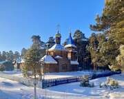 Церковь Благовещения Пресвятой Богородицы, Вид с СВ<br>, Тюхтет, Тюхтетский район, Красноярский край