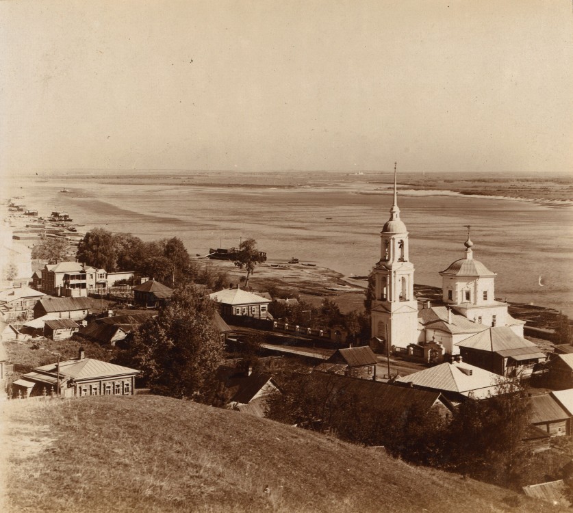 Юрьевец. Церковь Казанской иконы Божией Матери. архивная фотография, Казанская церковь Юрьевца. Фото С.М. Прокудина-Горского, 1910 г.