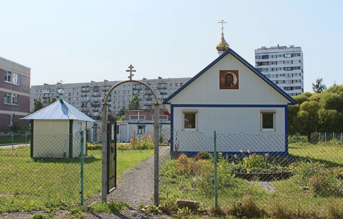 Церковь Иоанна Русского в Ульянке (временная), Кировский район (Санкт-Петербург, г. Санкт-Петербург). фасады, Вид с ул. Солдата Корзуна