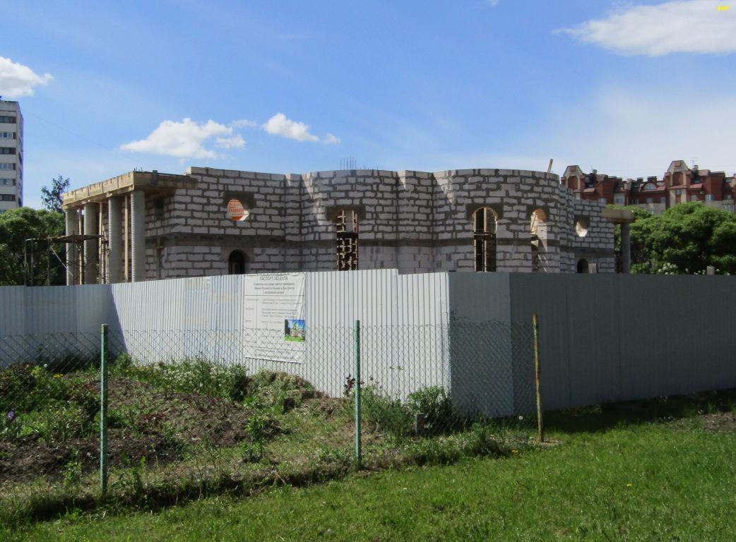 Церковь Иоанна Русского в Ульянке (временная), Кировский район (Санкт-Петербург, г. Санкт-Петербург). документальные фотографии, Строительство нового храма.