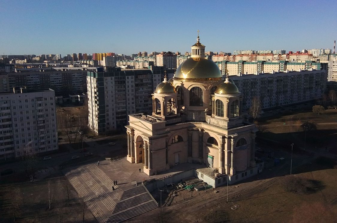 Собор Сошествия Святого Духа, Приморский район (Санкт-Петербург, г. Санкт-Петербург). общий вид в ландшафте