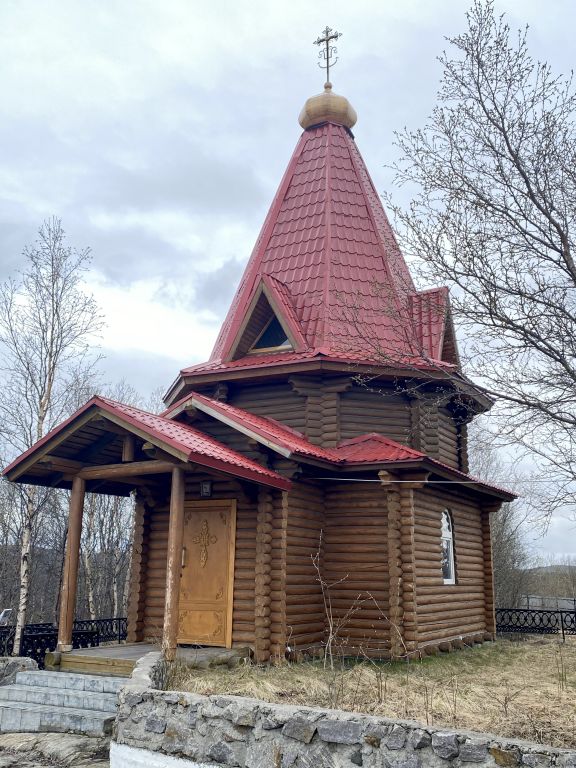 Часовня Георгия Победоносца при пожарной части №4, Мурманск (Мурманск, город, Мурманская область). фасады