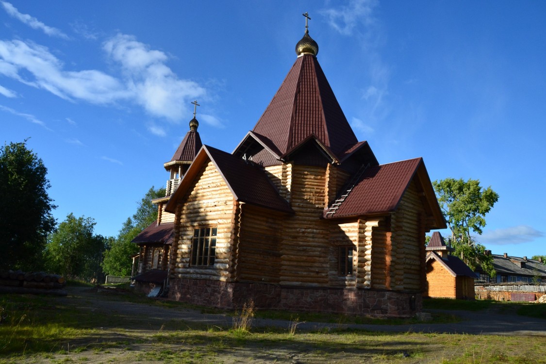 Собор Всех Святых, в земле Кольской просиявших, Умба (Терский район, Мурманская область). документальные фотографии