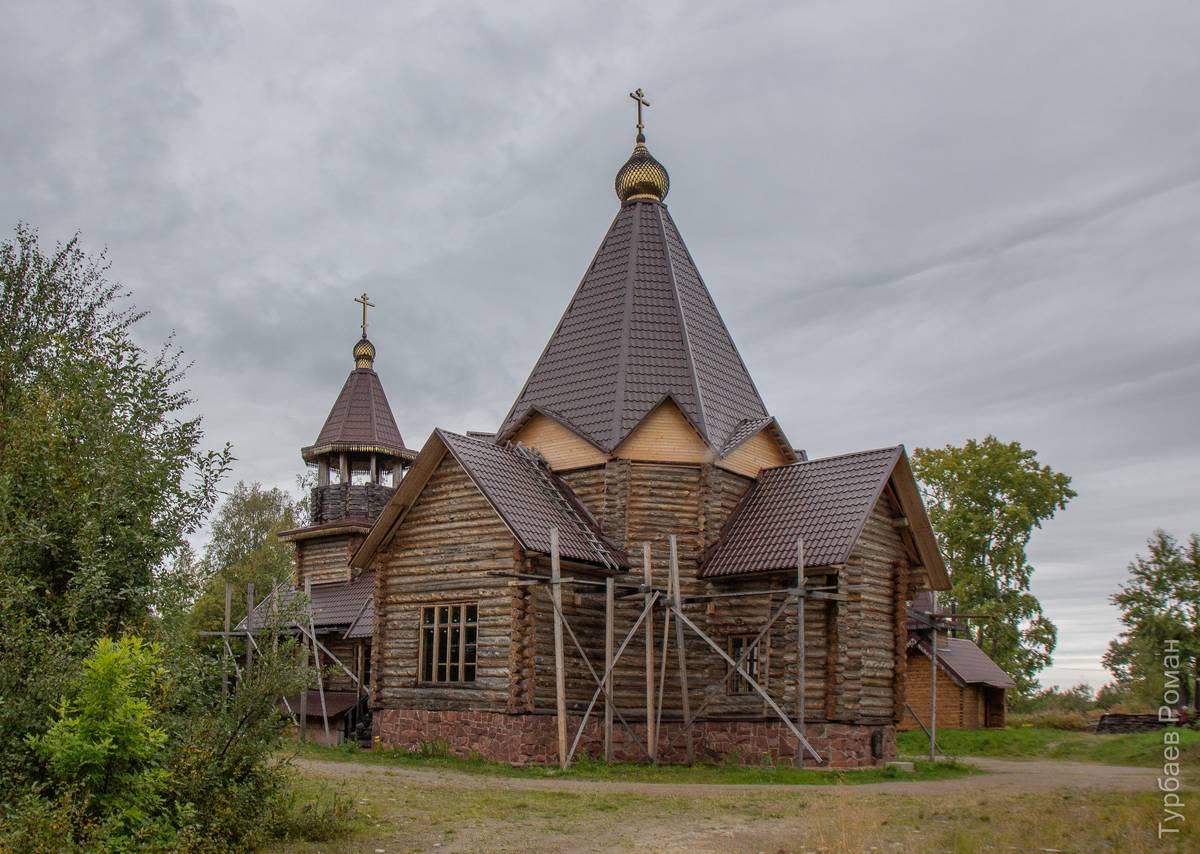 Собор Всех Святых, в земле Кольской просиявших, Умба (Терский район, Мурманская область). документальные фотографии, Вид с юга