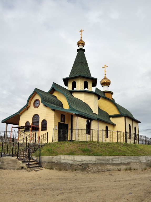 Мурманская область, Печенгский район, Никель. Церковь Трифона Печенгского, фотография. фасады