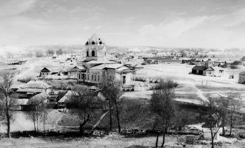 Акатная Маза. Церковь Покрова Пресвятой Богородицы. архивная фотография, Фото сер. 20 в., источник: oldsaratov.ru/tags/gubernia/selo-akatnaya-maza