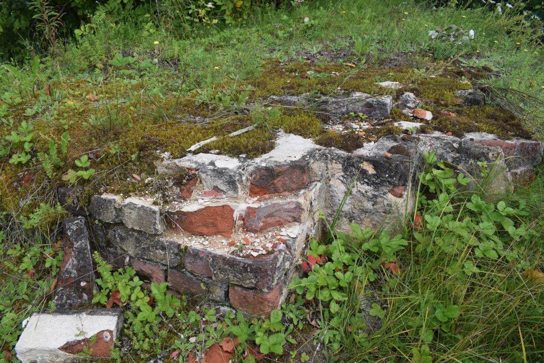 Церковь Илии Пророка (каменная), Даниловичи (Рославльский район, Смоленская область). дополнительная информация, Храмовое место остатки кирпича