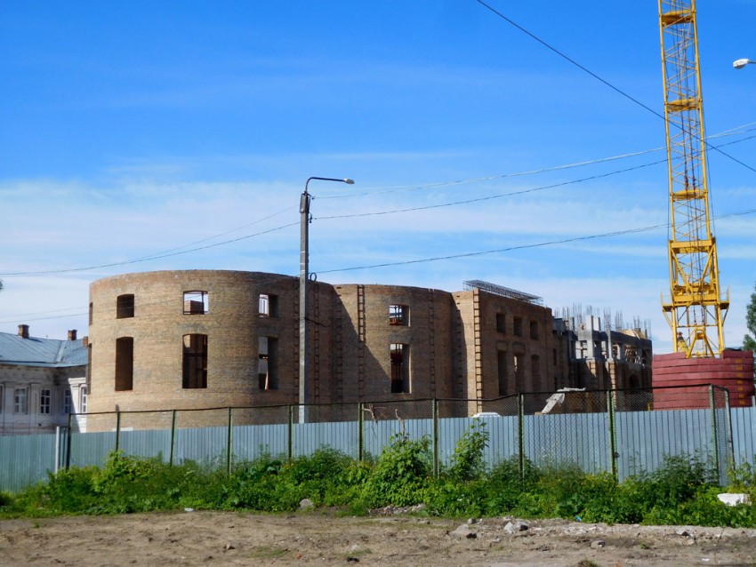 Собор Богоявления Господня в Кремле (новый), Кострома (Кострома, город, Костромская область). документальные фотографии, Воссоздание собора на старом фундаменте