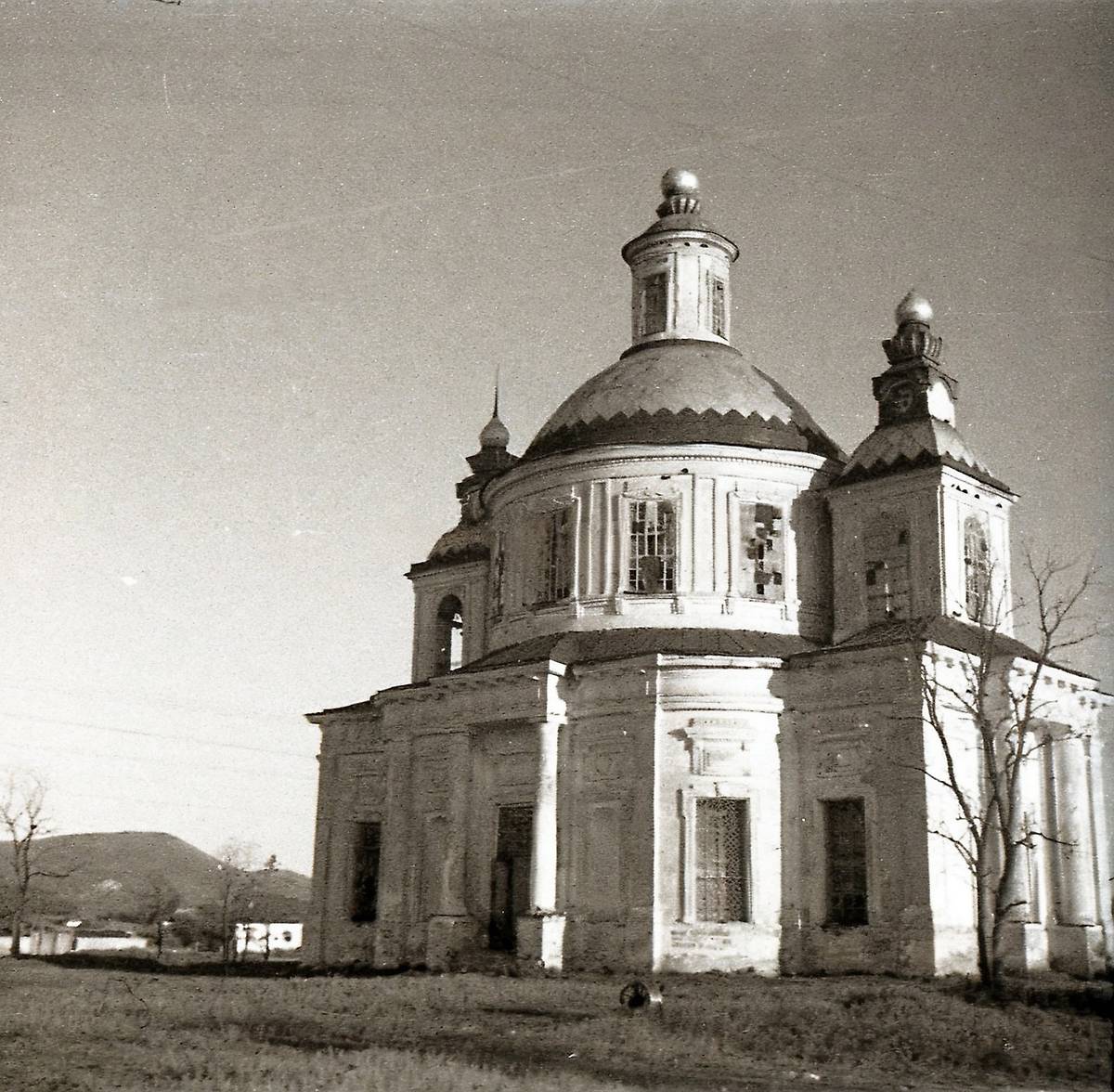 Фото 1942 г. с аукциона e-bay.de, архивная фотография. Церковь Успения Пресвятой Богородицы, Осиново (Новопсковский район, Украина, Луганская область)