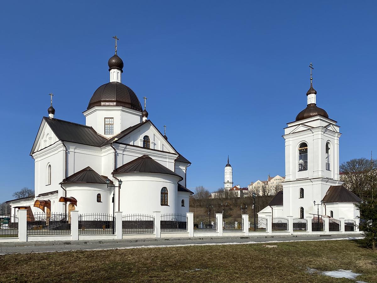 Вид с юго-востока, фасады. Церковь Покрова Пресвятой Богородицы (новая), Могилёв (Могилёв, город, Беларусь, Могилёвская область)